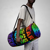 "destination bear" Duffle / gym Bag (rainbow graphic)