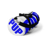PUP custom Duffle Bag blue and white