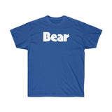 BEAR Unisex Ultra Cotton Tee (white graphic) up to 5XL