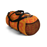 "be bear" bear Duffle / gym Bag (orange and orange yellow graphic)