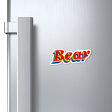 Bear pride Magnets rainbow print.
