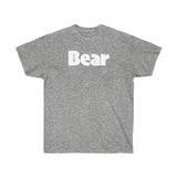 BEAR Unisex Ultra Cotton Tee (white graphic) up to 5XL