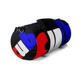 custom duffle cub Duffle Bag red white and blue
