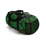 "be bear" be bear Duffle Bag (green and brown all over graphic)
