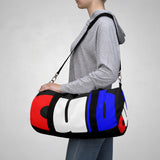 custom duffle cub Duffle Bag red white and blue