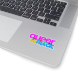 queer as frack Kiss-Cut Stickers in 4 sizes