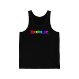 Rockstar all gender Jersey Tank funty rainbow graphic shirt