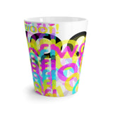 woof! CMYK Latte mug
