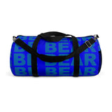 "be bear" Duffle / gym Bag (blue and blue all over graphic)