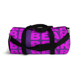 "be bear" be bear Duffle Bag (pink and purple all over graphic)