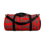 "be anti bully" anti bully Duffle Bag (white black red all over graphic)