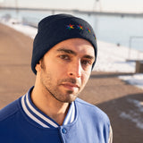 Chicago 4 star rainbow pride hat Knit Beanie