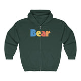 "summer bear" all gender Heavy Blend™ Full Zip Hooded Sweatshirt up to 5XL
