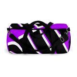 PUP custom Duffle Bag over sized black and white on purple graphic