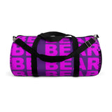 "be bear" be bear Duffle Bag (pink and purple all over graphic)