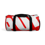 PUP custom Duffle Bag over sized white on red graphic