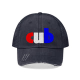 embroidered cub Unisex Trucker Hat red white and blue
