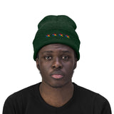 Chicago 4 star rainbow pride hat Knit Beanie