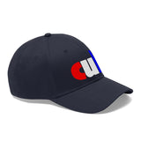 embroidered CUB Unisex Twill Hat red white and blue