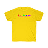 Rockstar all gender Ultra Cotton Tee funty rainbow graphic shirt