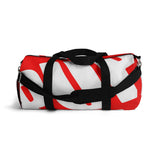 PUP custom Duffle Bag over sized white on red graphic