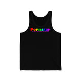 Pornstar all gender Jersey Tank funty tank rainbow graphic