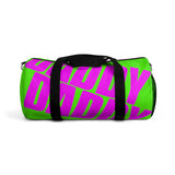 custom daddy Duffle Bag magenta and neon green