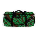 "be bear" be bear Duffle Bag (green and brown all over graphic)