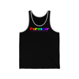 Pornstar all gender Jersey Tank funty tank rainbow graphic