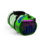 custom all over print pup multi color on neon green