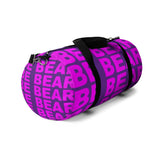 "be bear" be bear Duffle Bag (pink and purple all over graphic)