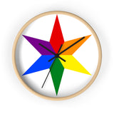 chicago pride star Wall clock
