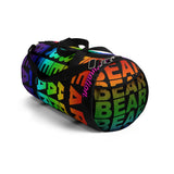 "destination bear" Duffle / gym Bag (rainbow graphic)