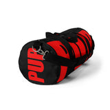 pup custom Duffle Bag black and red
