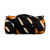 PUP custom Duffle Bag over sized black and white on orange graphic