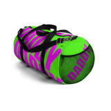 custom daddy Duffle Bag magenta and neon green