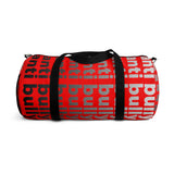 "be anti bully" anti bully Duffle Bag (white black red all over graphic)