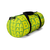 "be bear" Duffle / gym Bag (yellow and green yellow graphic)