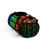 "destination bear" Duffle / gym Bag (rainbow graphic)