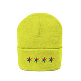 Chicago 4 star rainbow pride hat Knit Beanie