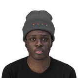 Chicago 4 star rainbow pride hat Knit Beanie