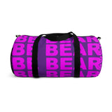 "be bear" be bear Duffle Bag (pink and purple all over graphic)