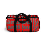 "be anti bully" anti bully Duffle Bag (white black red all over graphic)