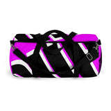 PUP custom Duffle Bag over sized black and white on pink graphic