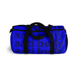 "be anti bully" anti bully Duffle Bag (black and blue all over graphic)