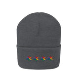 Chicago 4 star rainbow pride hat Knit Beanie