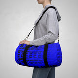 "be anti bully" anti bully Duffle Bag (black and blue all over graphic)