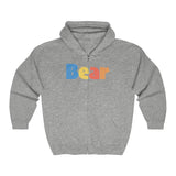 "summer bear" all gender Heavy Blend™ Full Zip Hooded Sweatshirt up to 5XL