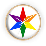 chicago pride star Wall clock