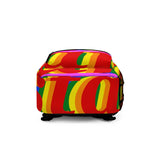 stan pride Backpack (Made in USA) rainbow print.